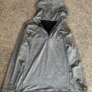 Lightweight Gray Hooded Shirt Jacket - Men